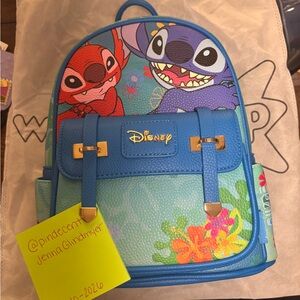 Disney Blue and Green Stitch Backpack
